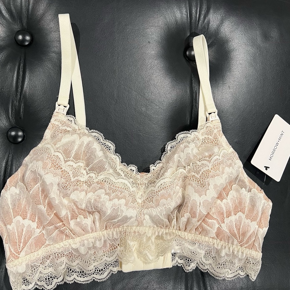 Morrow + Mint ivory bra